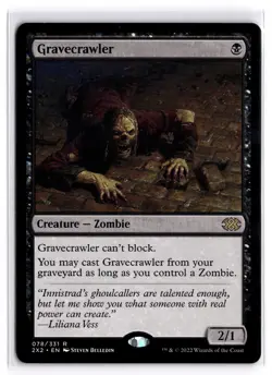 Gravecrawler 78 Rare Double Masters 2022 Magic: The Gathering Near Mint - Image 1