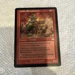 Wizards of the Coast MTG Goblin Sharpshooter Onslaught English Rare #207/350 - Image 1