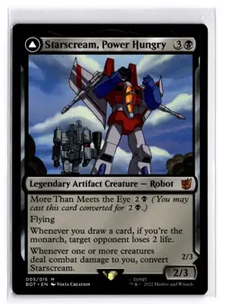 Starscream, Power Hungry 5 Universes Beyond: Transformers MTG NM - Image 1