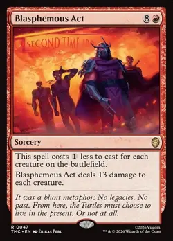 Blasphemous Act x1 1x TMC TMNT NM MTG - Image 1