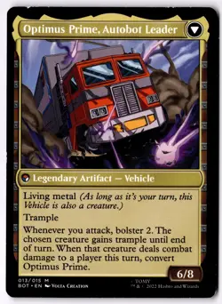 Optimus Prime, Hero NM* Transformers ENGLISH 013/015 mtg -UnltdCards - Image 2