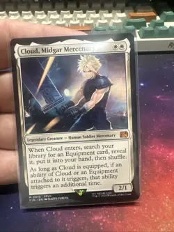 Cloud, Midgar Mercenary M0010 Regular Final Fantasy Magic the Gathering - Image 1