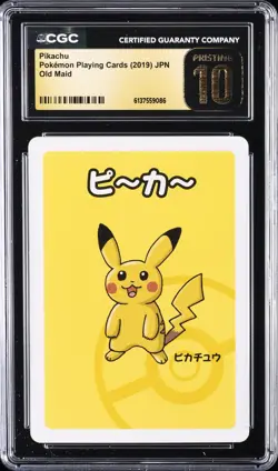 2019 POKEMON PLAYING CARDS JPN OLD MAID PIKACHU CGC 10 PRISTINE - Image 1