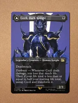 MTG Cecil, Dark Knight (Borderless) x1 NM from Final Fantasy - Image 1
