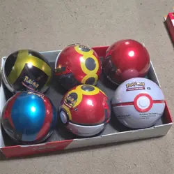 Pokemon Poke Ball Tin Lot of 6 Tins Factory Sealed, Standard Size - Image 1