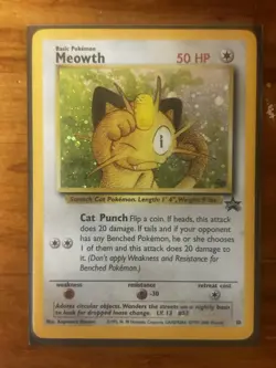 Pokemon TCG Meowth 10 Wotc Promo Holo Basic Promo English 50 HP - Image 3