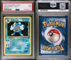 PSA 7 2000 Pokemon Base Set 2 Poliwrath 15/130 Holo Rare English - Image 3