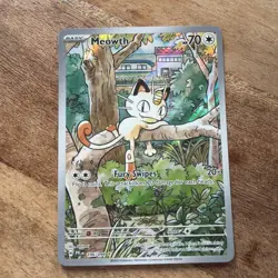 Pokemon Cards Meowth 106/094 Phantasmal Flames Illustration Rare NM *2 - Image 1