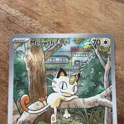 Pokemon Cards Meowth 106/094 Phantasmal Flames Illustration Rare NM *2 - Image 2