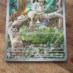 Pokemon Cards Meowth 106/094 Phantasmal Flames Illustration Rare NM *2 - Image 3