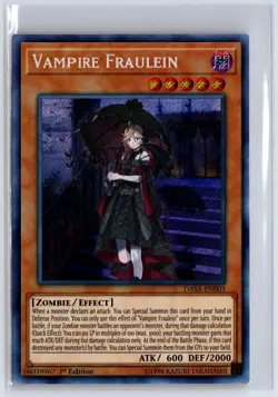 Vampire Fraulein DASA-EN003 Secret Rare Dark Saviors Yu-Gi-Oh 1st Edition NM - Image 1