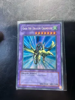 Yu-Gi-Oh! TCG Gaia the Dragon Champion LOB-125 Unlimited Secret Rare - Image 2