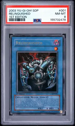 2003 Yu-Gi-Oh! Relinquished SDP 1st Edition Ultra Rare PSA 8 - Image 1