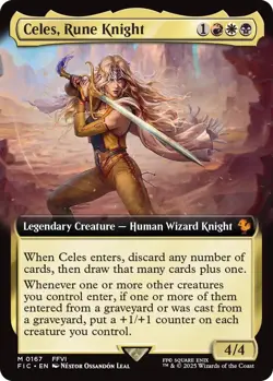 Foil - Celes, Rune Knight (Extended Art) - 167 / LP / English - Image 1