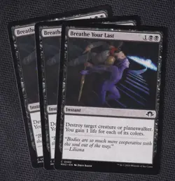 x3 Breathe Your Last C MTG Modern Horizons 3 M/NM, English - Image 1