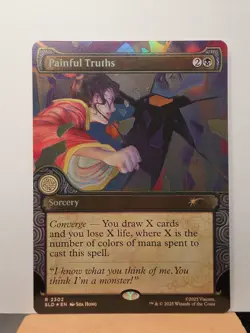 Painful Truths Rainbow Foil Secret Lair x Avatar The Last Airbender MTG - Image 1