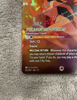 NEW FRESH LORCANA ATTACK OF THE VINE ENCHANTED POCAHONTAS & MEEKO SET 13 227/207 - Image 4