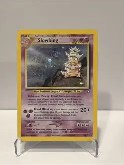 Slowking 14/111 Neo Genesis Unlimited Holo Rare Holo Swirl Pokemon LP - Image 1