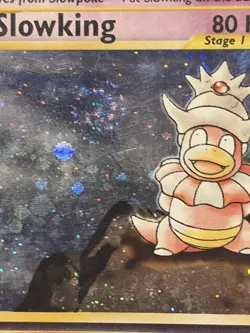 Slowking 14/111 Neo Genesis Unlimited Holo Rare Holo Swirl Pokemon LP - Image 2