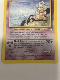 Slowking 14/111 Neo Genesis Unlimited Holo Rare Holo Swirl Pokemon LP - Image 5