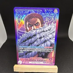 Bandai Charlotte Katakuri OP11-062 Leader Rare Foil Alternate Art English - Image 1