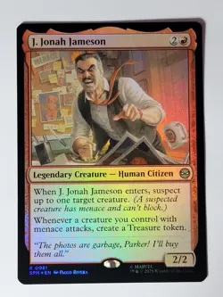 J. Jonah Jameson Marvel's Spider-Man Foil - Image 1