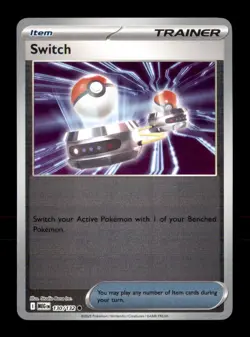 Switch 130/132 Common Mega Evolution Pokemon Reverse Holo Near Mint - Image 1