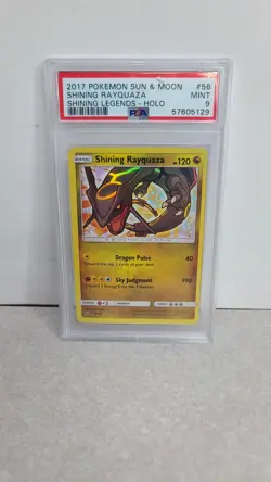 Shining Rayquaza 56/73 PSA 9 Shining Legends Holo Pokemon - Image 1
