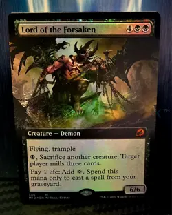 magic the gathering - Foil - Lord of the Forsaken - Mythic - Demon - 346 - Image 1