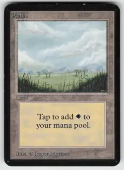 Plains (B) Alpha Edition Land MAGIC: THE GATHERING - Image 1