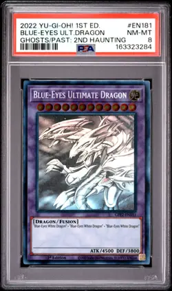 Blue Eyes Ultimate Dragon GFP2-EN181 Ghost Rare 1st Edition Yugioh PSA 8 *284 - Image 1