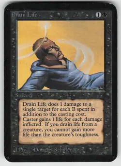Drain Life Alpha Edition Common MAGIC: THE GATHERING - Image 1