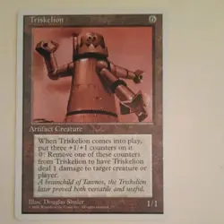 4th Edition Triskelion MTG Magic the Gathering NM - Image 2