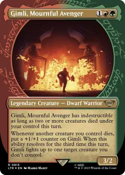 Foil - Gimli, Mournful Avenger (Showcase) (Surge Foil) - 815 / LP / English - Image 1