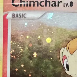 Pokemon TCG Chimchar (Cosmos Holo) W/ Swirl 🌀076/130 Diamond & Pearl Holo MP - Image 3