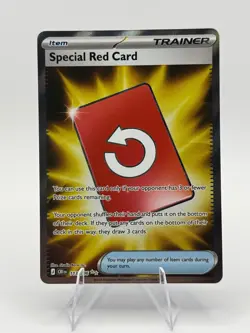 Special Red Card Holo Ultra Rare ME04: Chaos Rising 113/086 NM - Image 1
