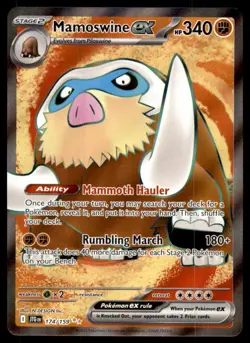 Mamoswine ex 174/159 Ultra Rare Journey Together Pokemon Holo Near Mint - Image 1