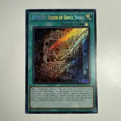 Yu-Gi-Oh! TCG Wanted: Seeker of Sinful Spoils AGOVEN054 1st Edition Secret Rare - Image 1