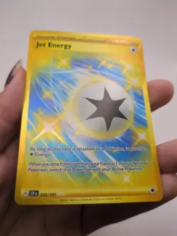 Pokemon TCG Jet Energy Sv08: Surging Sparks Holo Hyper Rare Card 252/191 - Image 2