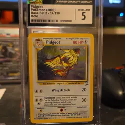 Pidgeot Base Set 2 14/130 Holo Rare CGC 5 2000 80 HP Pokemon TCG - Image 1
