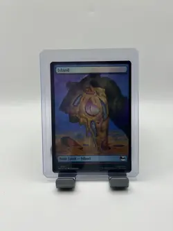 MTG, Island FOIL (0254) PIZZA FULL ART Teenage Mutant Ninja Turtles Foil - Image 1