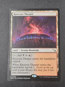 Raucous Theater 266 Murders at Karlov Manor MKM MTG Rare Surveil Land NM - Image 1