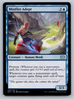 Mistfire Adept 59 Double Masters 2022 Magic: The Gathering UC NM Cearley - Image 1