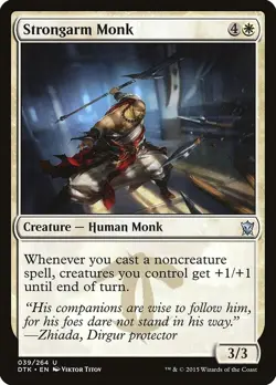 Strongarm Monk 39 Uncommon Dragons of Tarkir Magic: The Gathering Lightly Played - Image 1