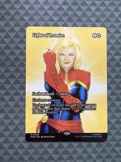 MTG Light of Promise #0046 Borderless Mythic Marvel Universe Eternal-Legal (MAR) - Image 1