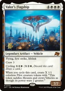 [1x] Valor's Flagship - Foil - Prerelease Promo Near Mint, English Aetherdrift P - Image 1