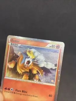 Pokemon TCG HeartGold SoulSilver Entei Promo Card HGSS20 Holo Rare MP - Image 2