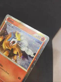 Pokemon TCG HeartGold SoulSilver Entei Promo Card HGSS20 Holo Rare MP - Image 3