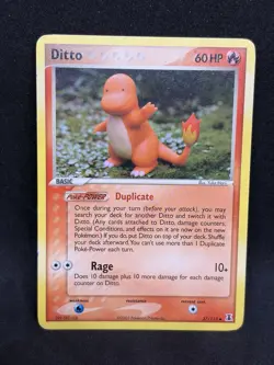 Pokemon TCG Ditto Charmander Delta Species Card 61/113 Regular Common MP - Image 1