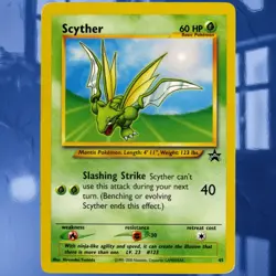 Pokemon Scyther #45 Rare WoTC Black Star Promo Card ☆MP/Lightly Played☆ See Pics - Image 1